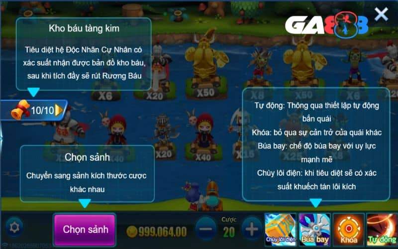 Giao diện chơi Đoạt Bảo Truyền Kỳ hiện đại